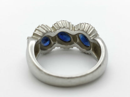 S1.50ct D0.35ct Pt900 10.6g Ring 