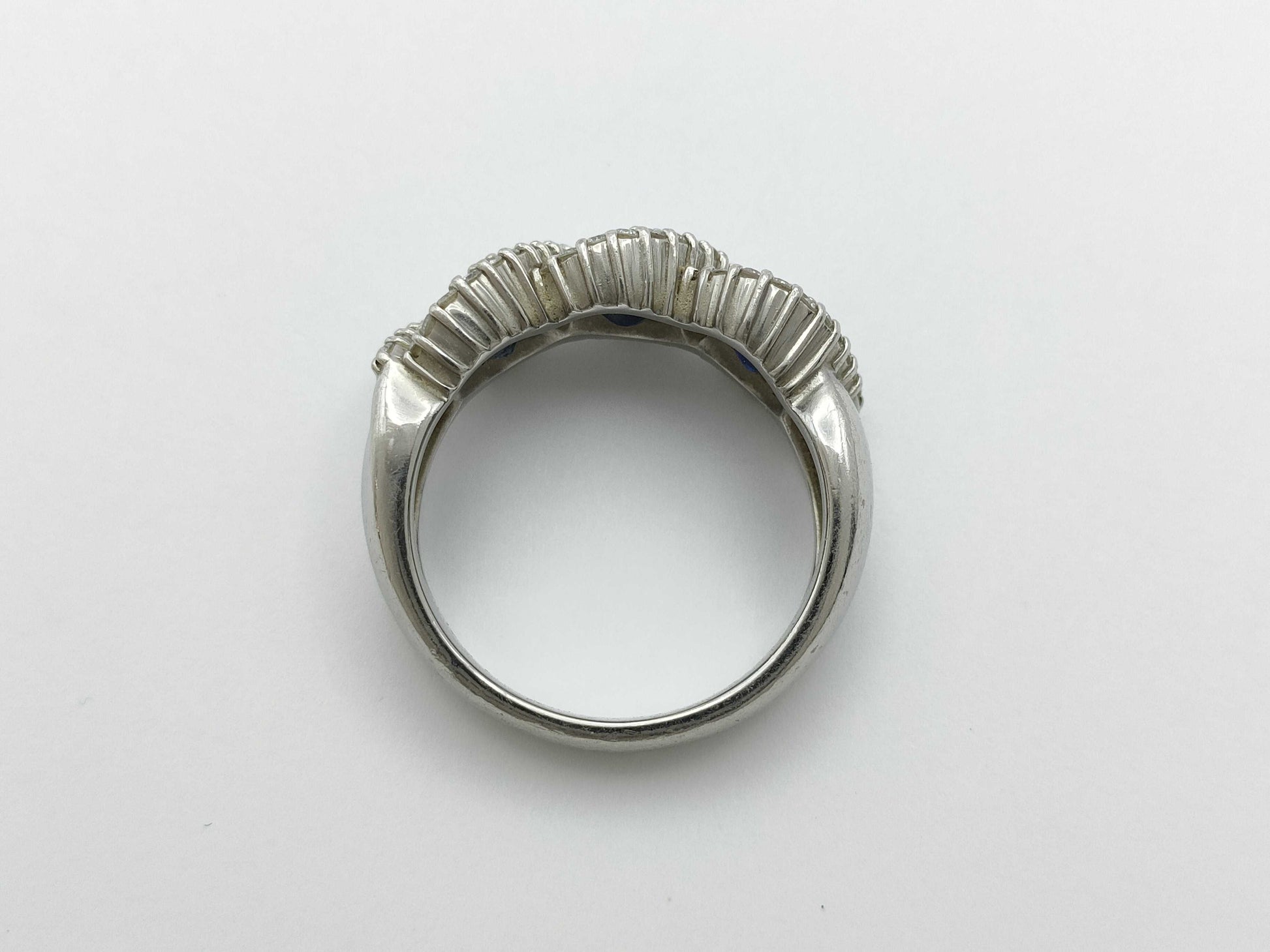 S1.50ct D0.35ct Pt900 10.6g Ring 