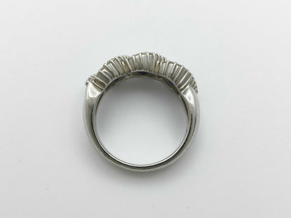 S1.50ct D0.35ct Pt900 10.6g Ring 