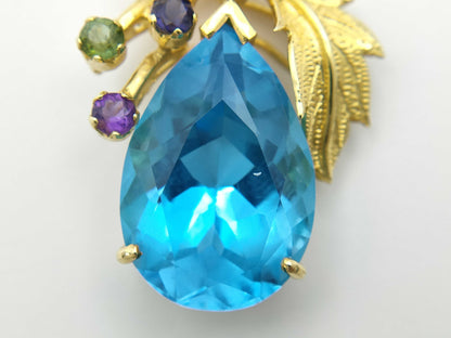 Blue Topaz 750 14.7g Pendant Top 