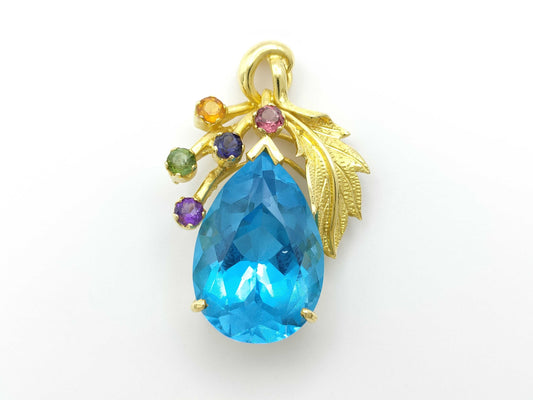Blue Topaz 750 14.7g Pendant Top 