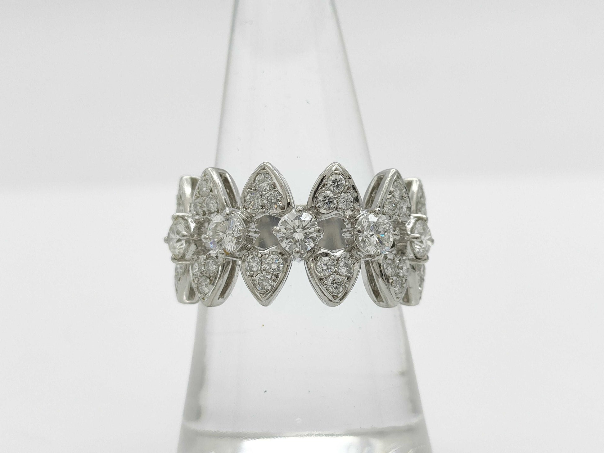 MIKIMOTO D1.13ct Pt950 11.4g Ring 
