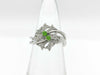 Demantoid Garnet 0.17ct D0.11ct K18WG 5.4g Ring 