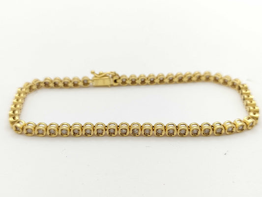 D1.00ct K18 9.9g Bracelet/Bangle 