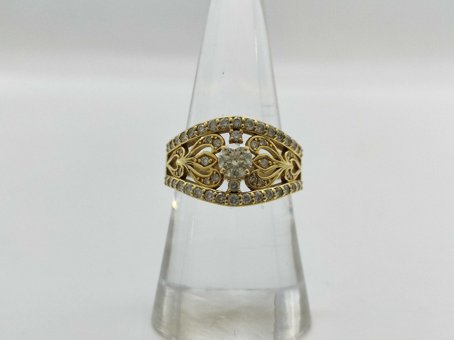 D0.362/0.48ct K18 6.3g Ring 