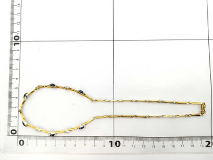 Sapphire and Diamond 750 17.6g Necklace 