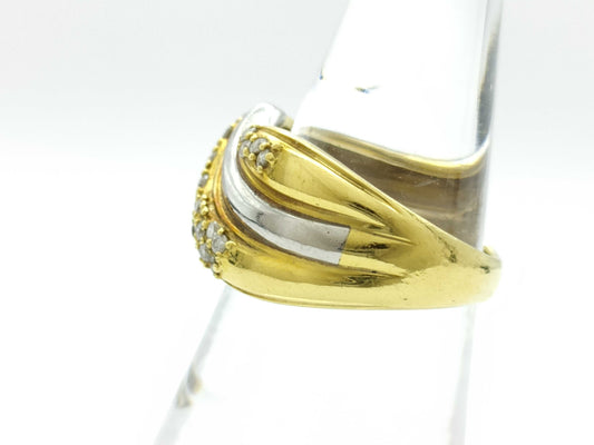D0.50ct K18/PT900 9.6g Ring 