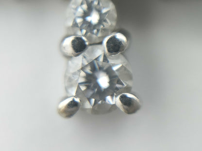 MIKIMOTO Cross D0.36ct K18 3.9g Necklace 