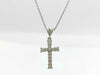MIKIMOTO Cross D0.36ct K18 3.9g Necklace 