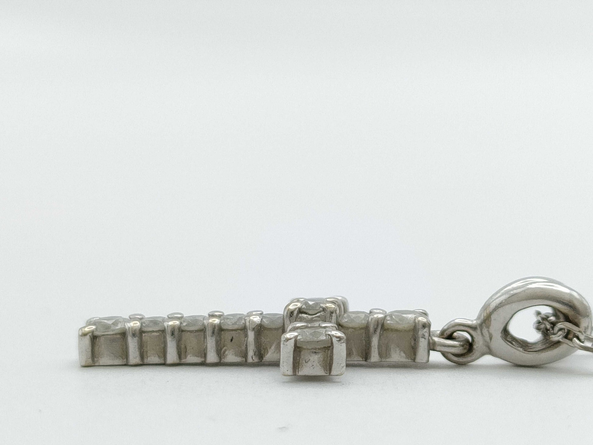MIKIMOTO Cross D0.36ct K18 3.9g Necklace 