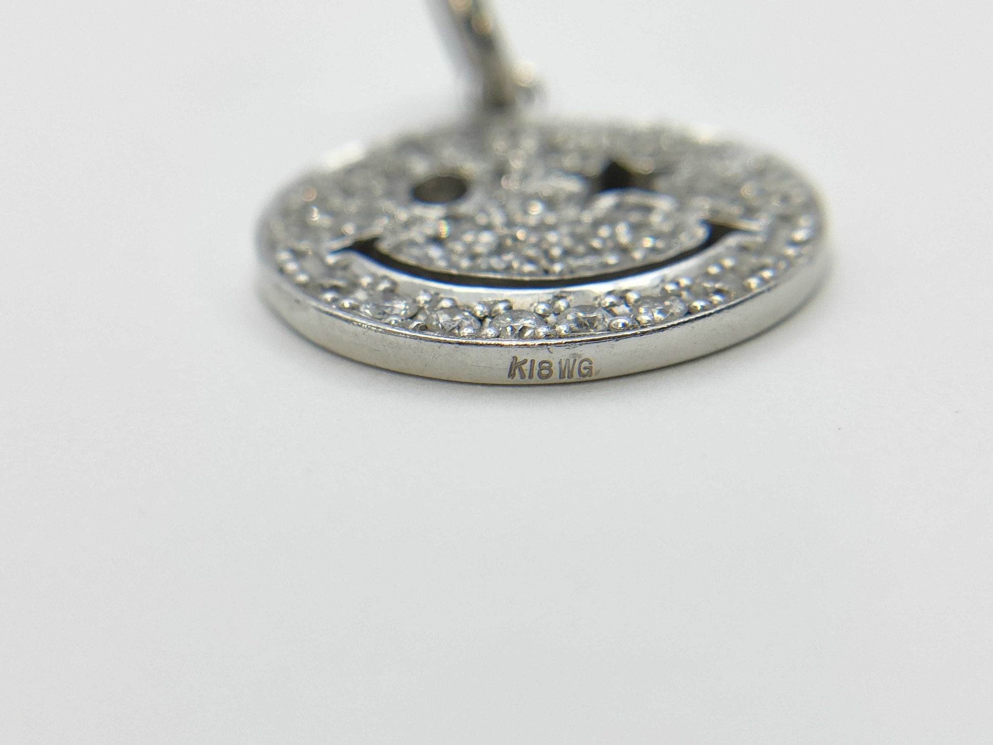 Diamond K18WG 2.4g Pendant Top 