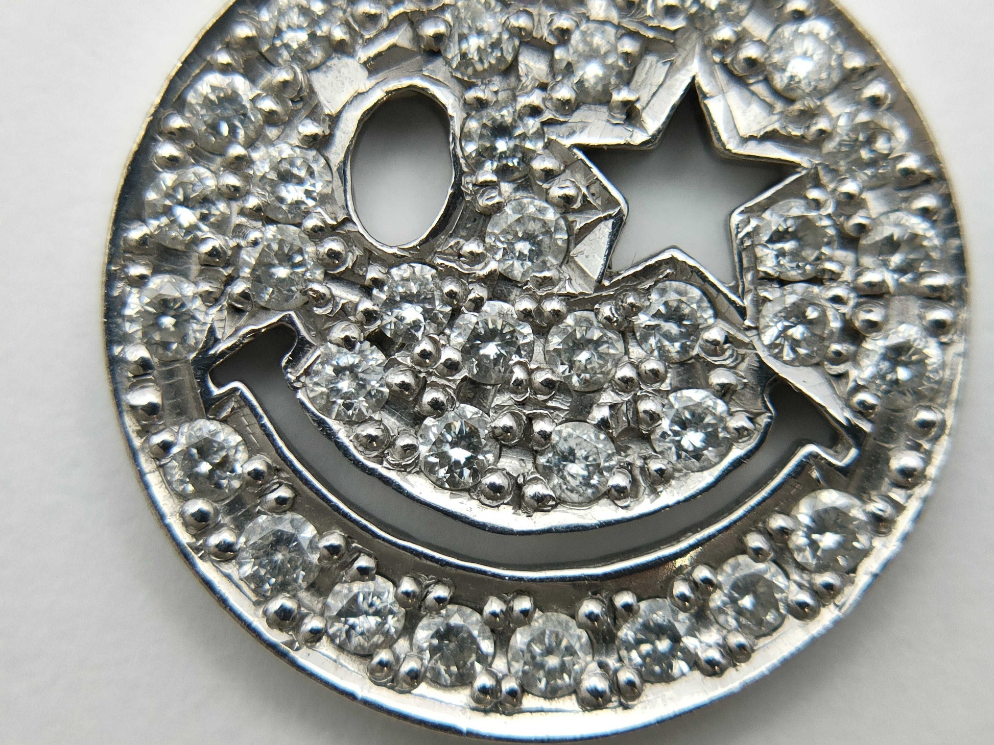 Diamond K18WG 2.4g Pendant Top 