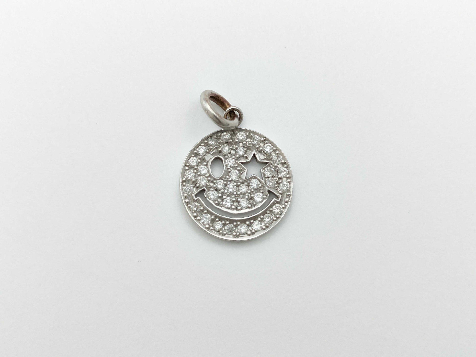 Diamond K18WG 2.4g Pendant Top 