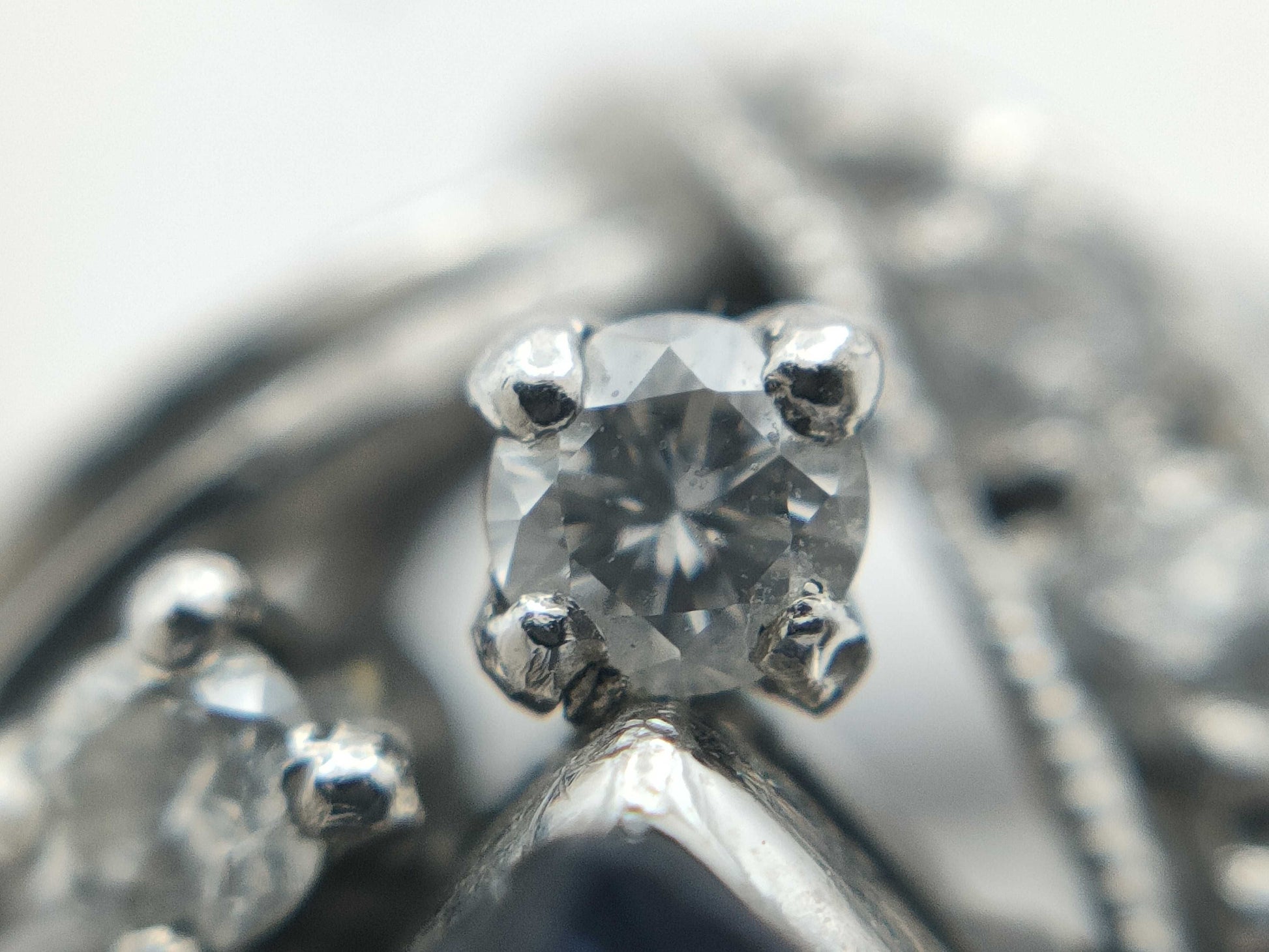 S1.10ct Diamond Pt900 5.7g Ring 