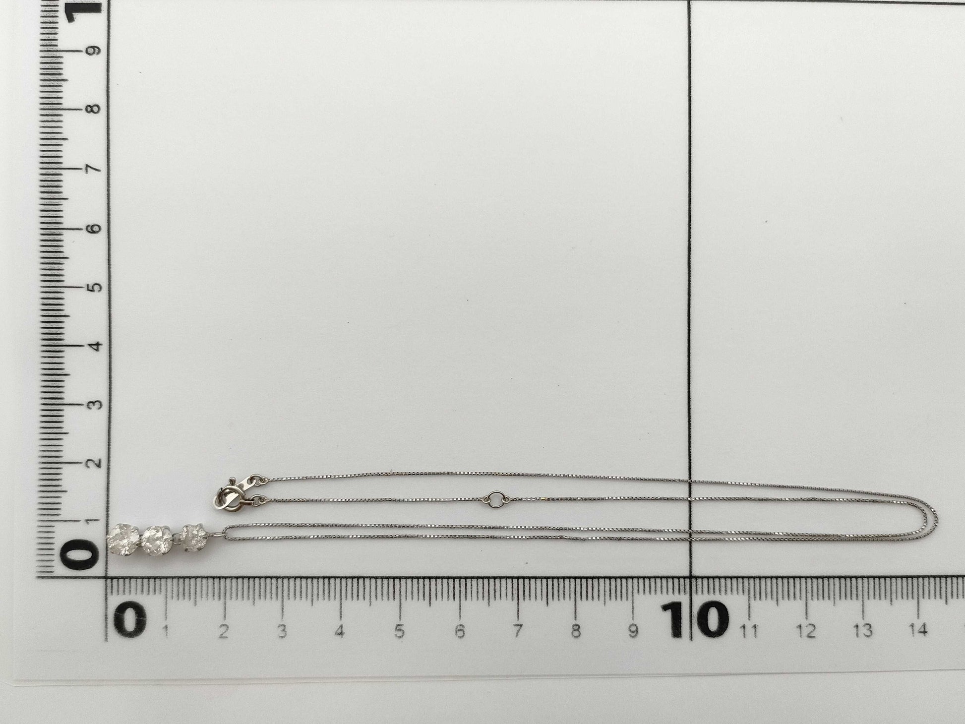 D1.0ct Pt900/850 2.0g Necklace 