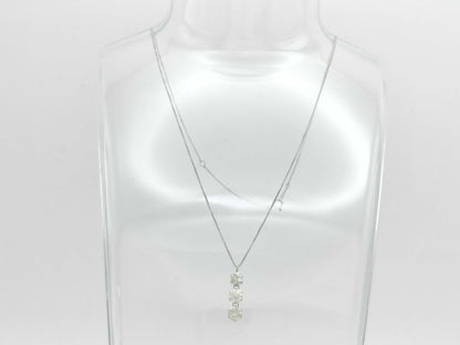 D1.0ct Pt900/850 2.0g Necklace 