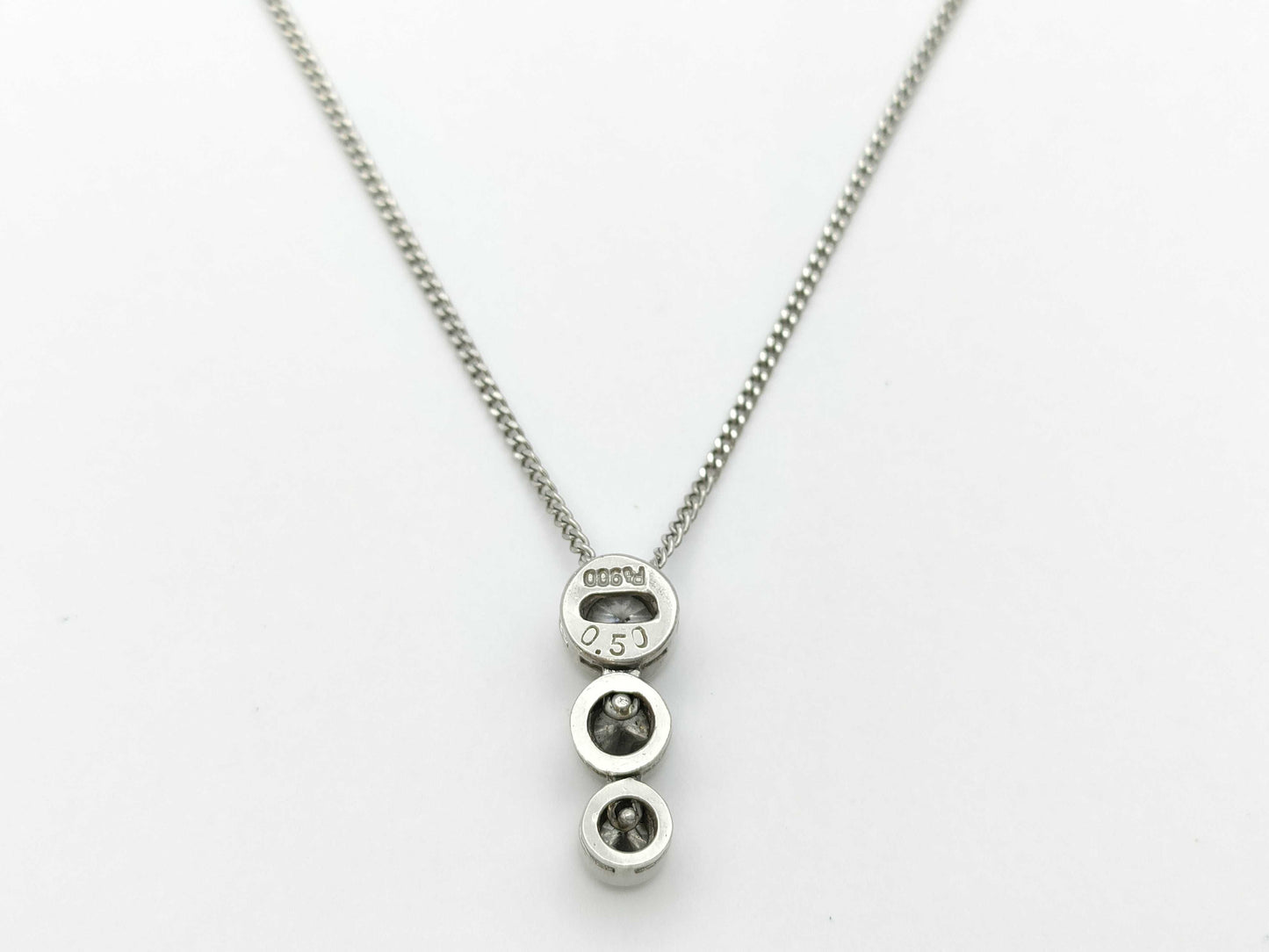 D0.50ct PT900/PT850 3.7g Necklace 
