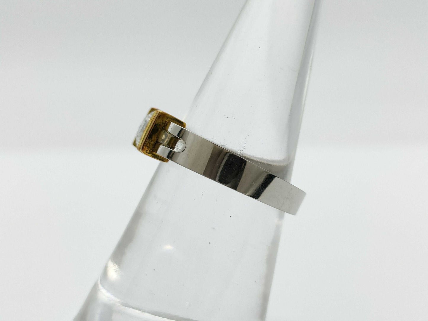 D0.526ct Pt900/K18 7.8g Ring 