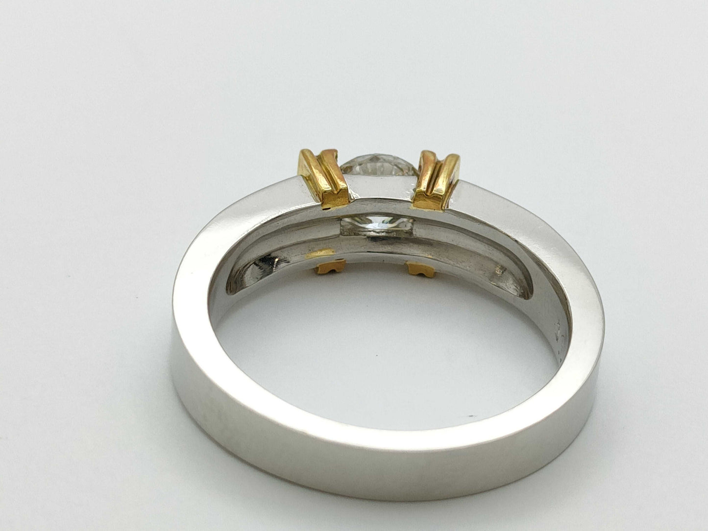 D0.526ct Pt900/K18 7.8g Ring 