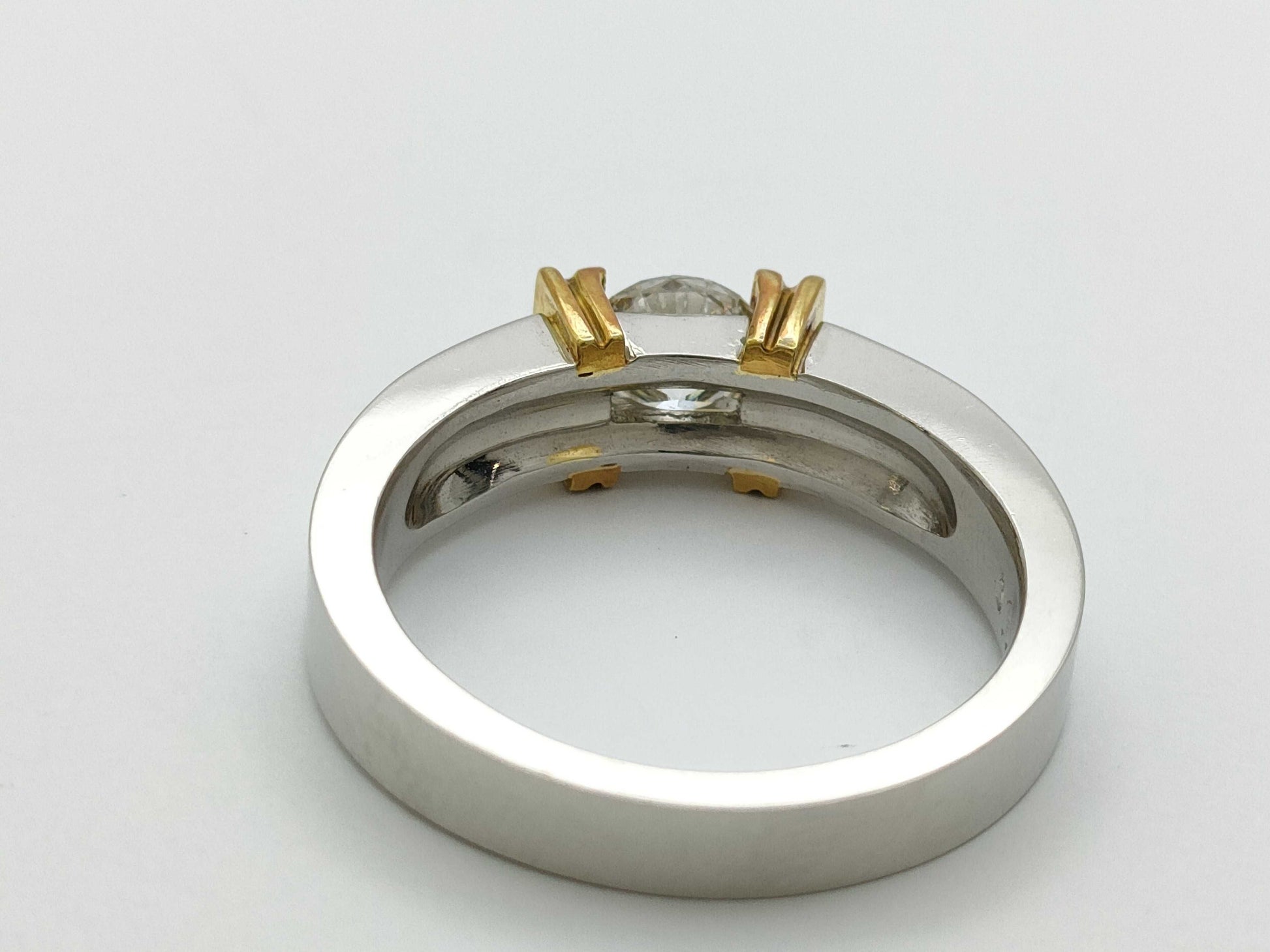 D0.526ct Pt900/K18 7.8g Ring 