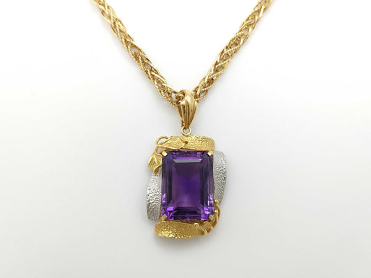 AM24.88ct K18/Pt900 42.9g Necklace 