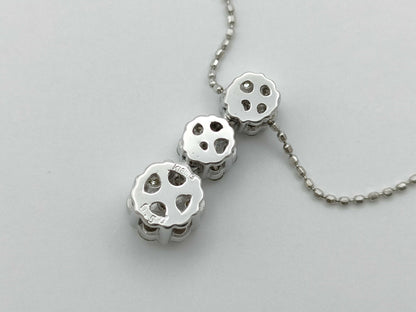 D0.50ct K18WG 3.6g Necklace 