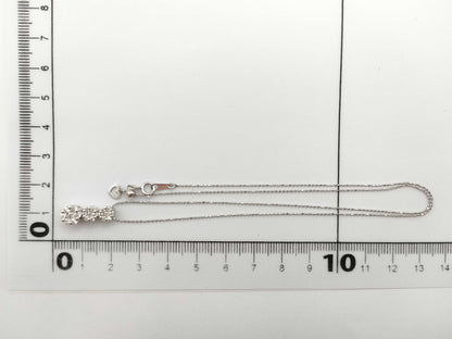 D0.50ct K18WG 3.6g Necklace 