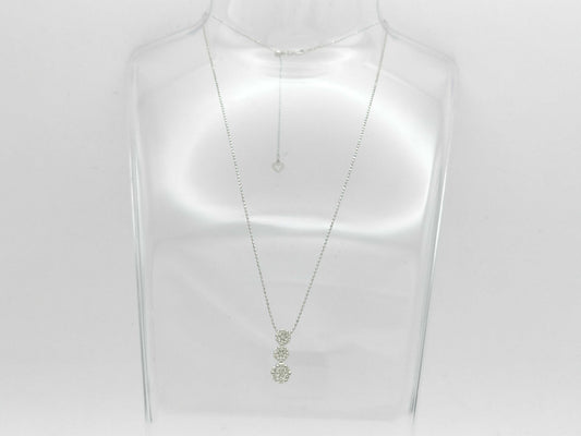D0.50ct K18WG 3.6g Necklace 