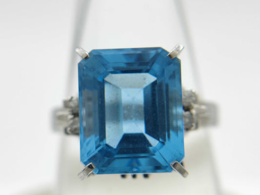 BT6.84ct D0.06ct Pt900 7.5g Ring 