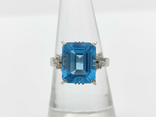 BT6.84ct D0.06ct Pt900 7.5g Ring 