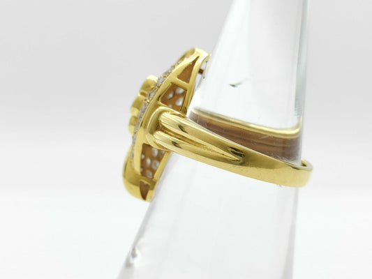 D1.02ct K18 6.7g Ring 