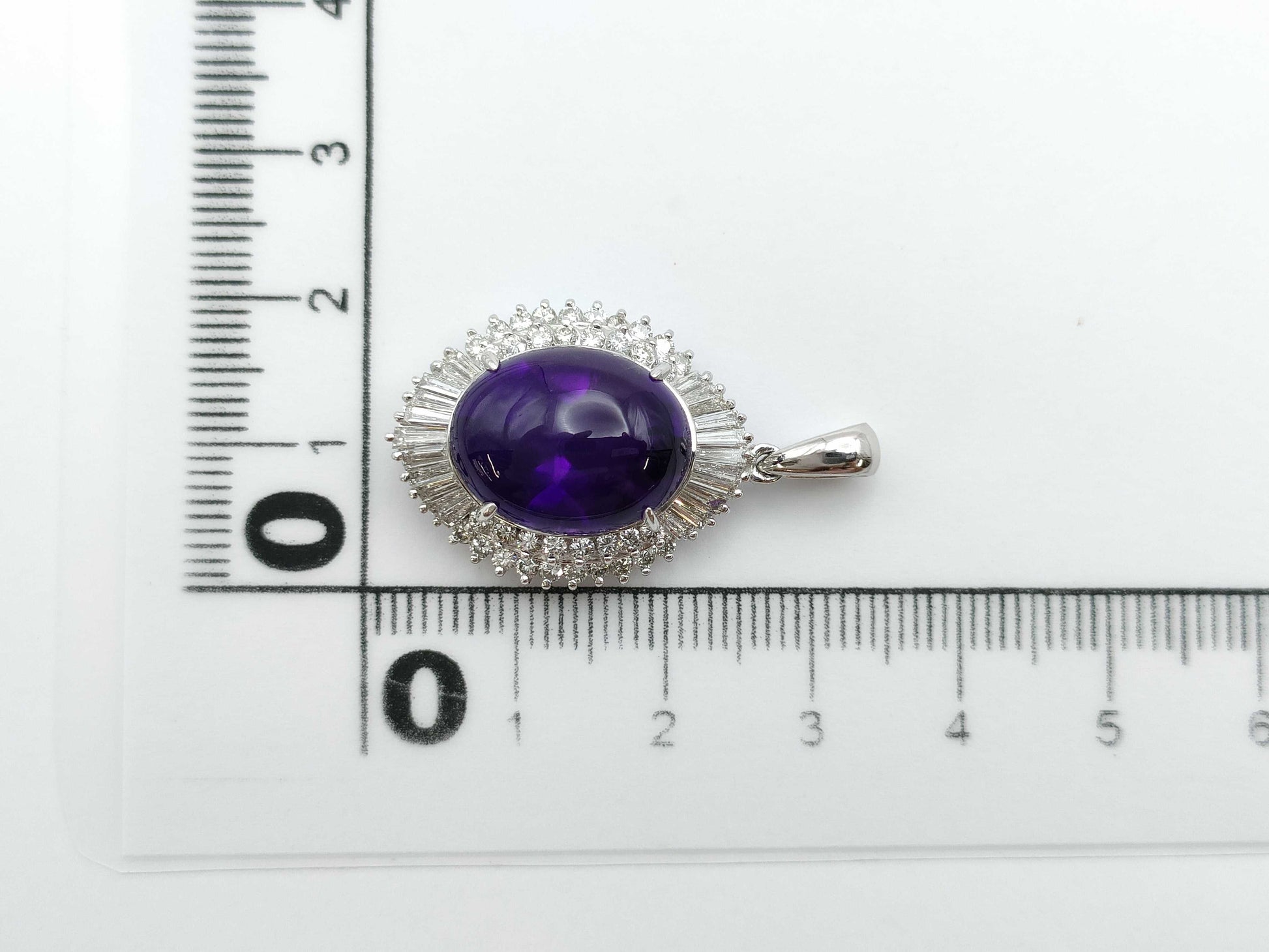 AM3.59ct D1.35ct Pt900 9.7g Pendant Top 