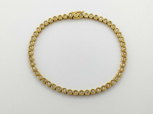 D1.01ct K18 11.3g Bracelet/Bangle 