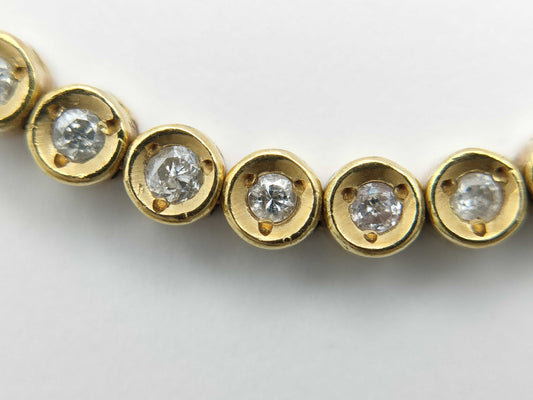 D1.01ct K18 11.3g Bracelet/Bangle 