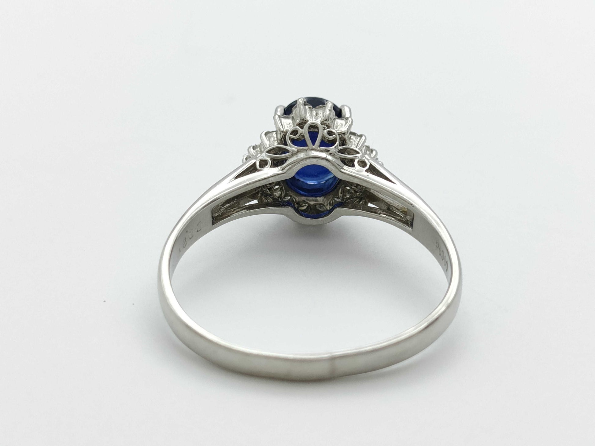 S1.00ct D0.21ct PT900 3.5g Ring 