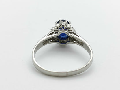 S1.00ct D0.21ct PT900 3.5g Ring 