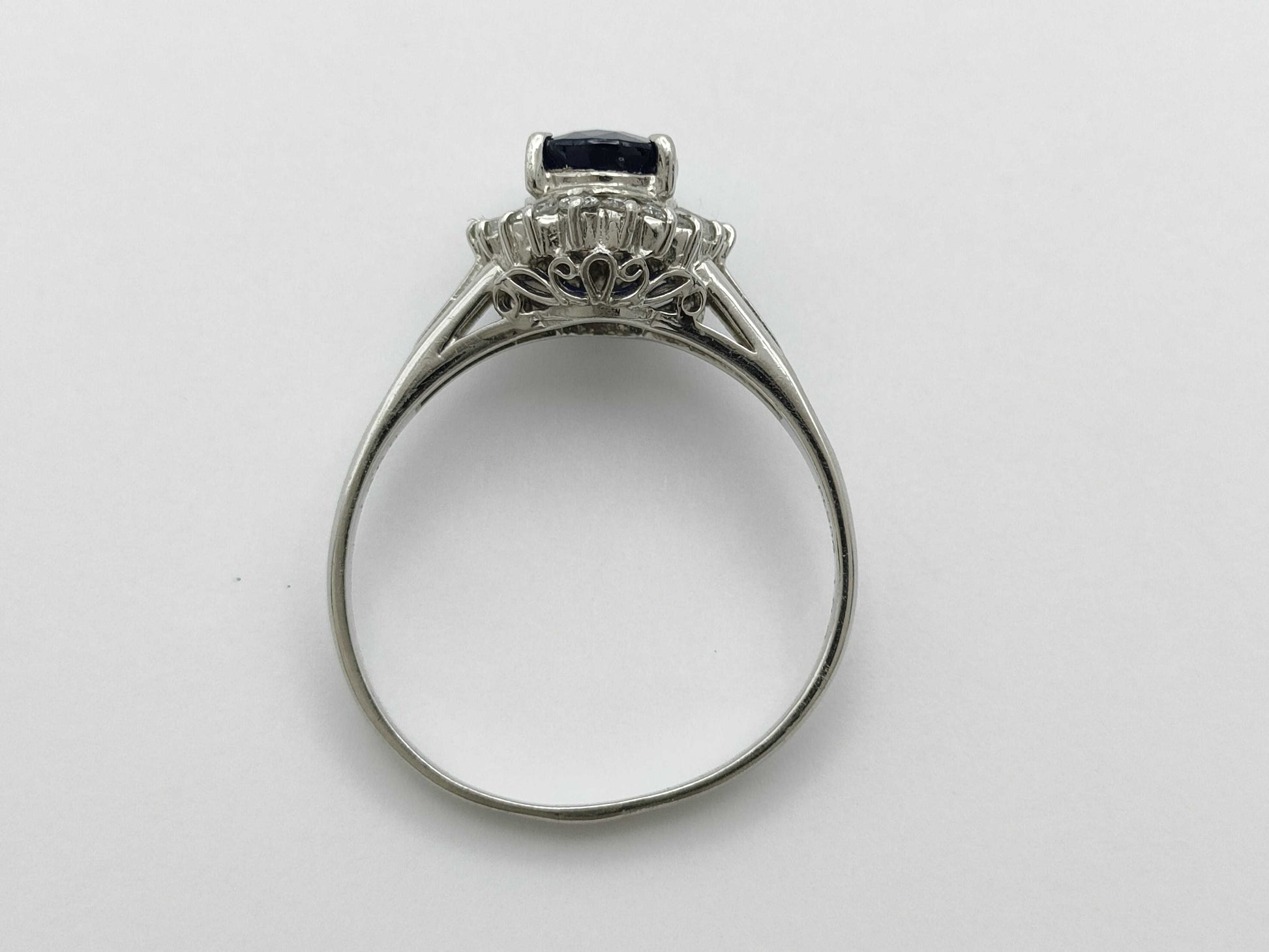 S1.00ct D0.21ct PT900 3.5g Ring 