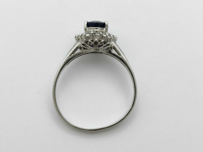 S1.00ct D0.21ct PT900 3.5g Ring 