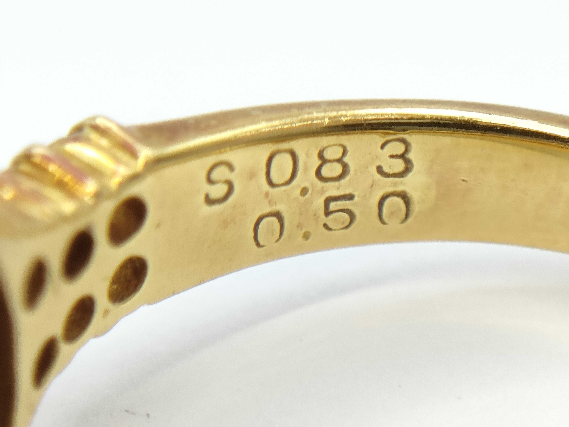 S 0.83ct D 0.50ct K18 4.2g Ring 