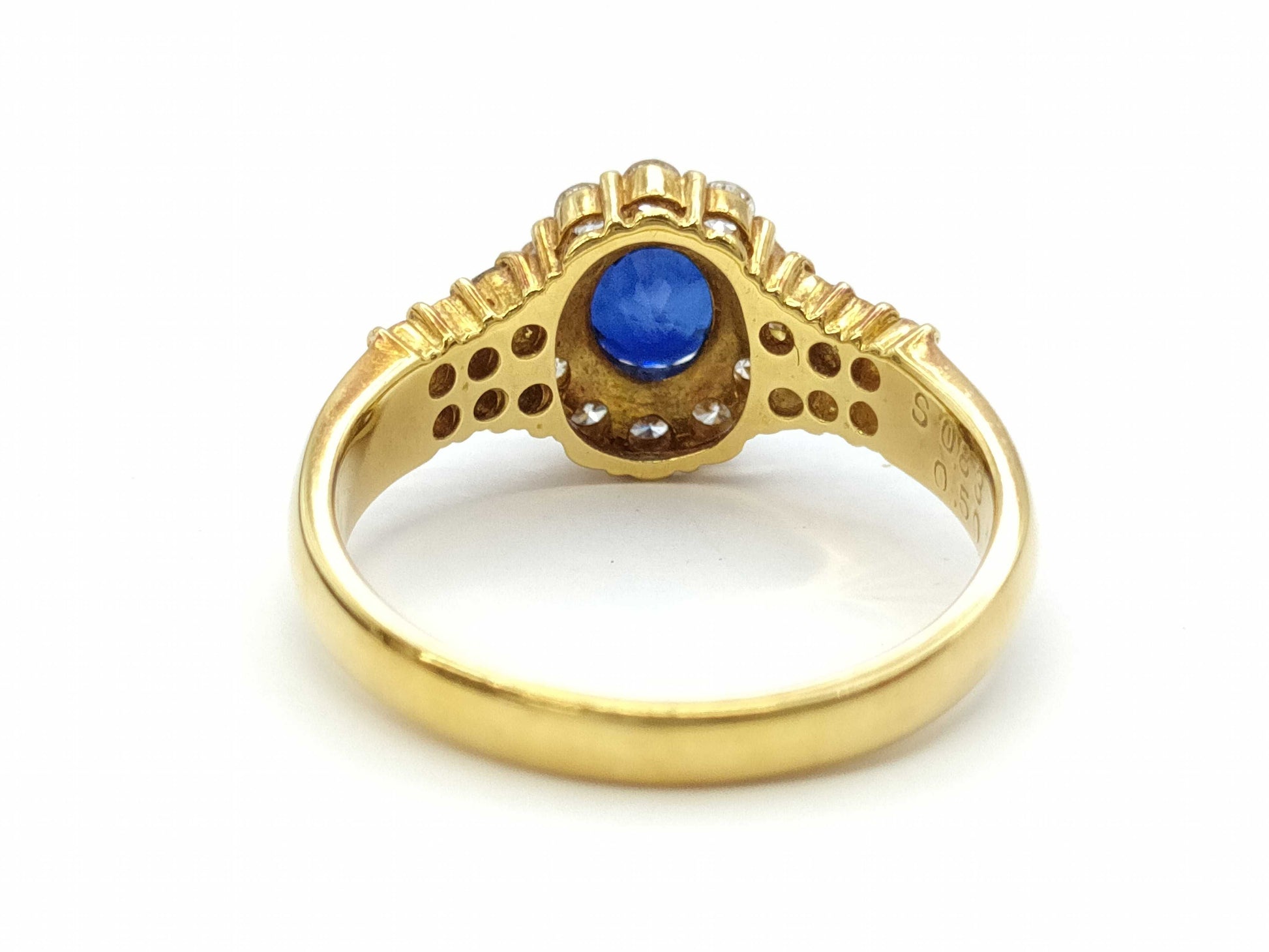 S 0.83ct D 0.50ct K18 4.2g Ring 