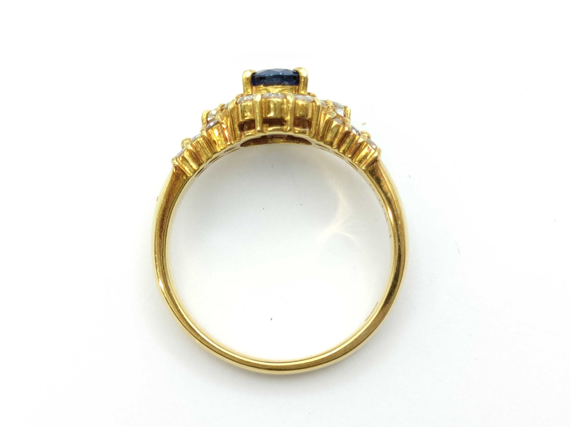 S 0.83ct D 0.50ct K18 4.2g Ring 