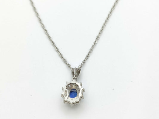 S 0.84ct D 0.32ct PT900/PT850 6.2g Necklace 