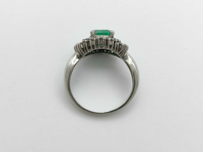 E1.02ct D0.50ct Pt900 6.4g Ring 