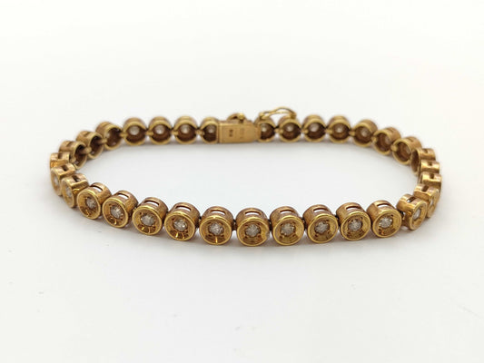 D3.00ct K18 18.8g Bracelet/Bangle 