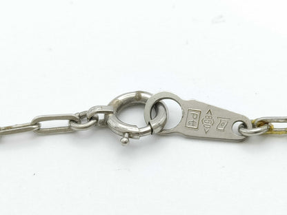 D0.50ct Pt900/850 5.2g Necklace 