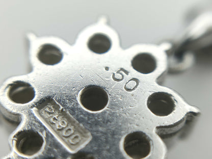 D0.50ct Pt900/850 5.2g Necklace 