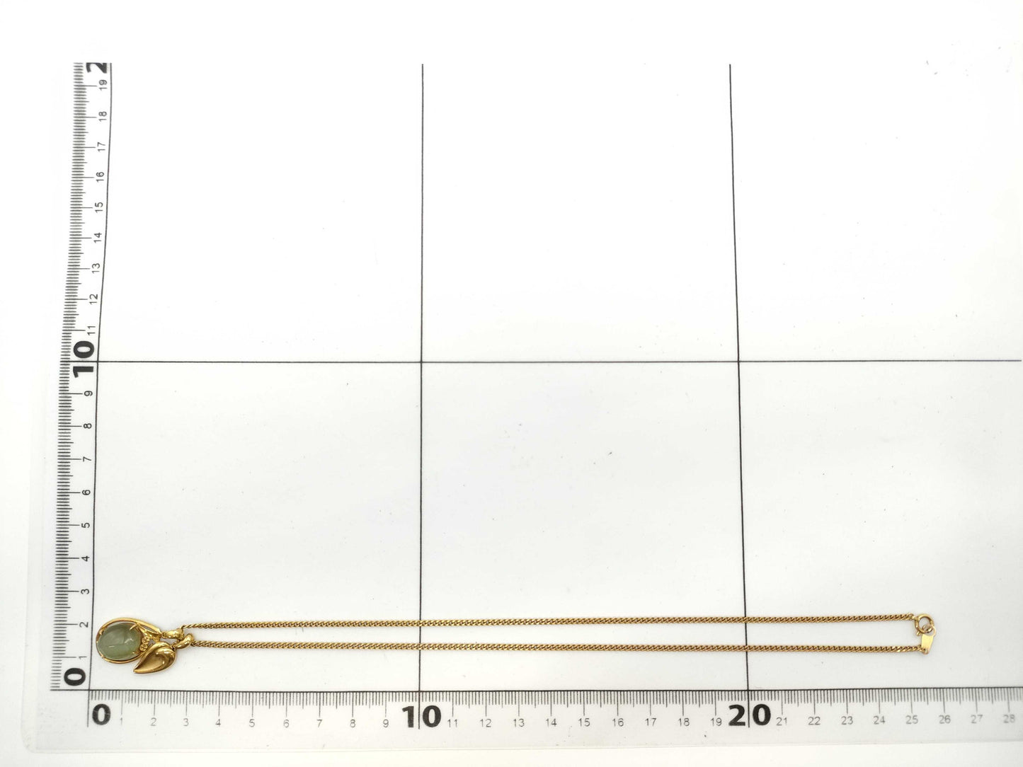 Colored Stone Necklace, 18K Gold, 10.5g 