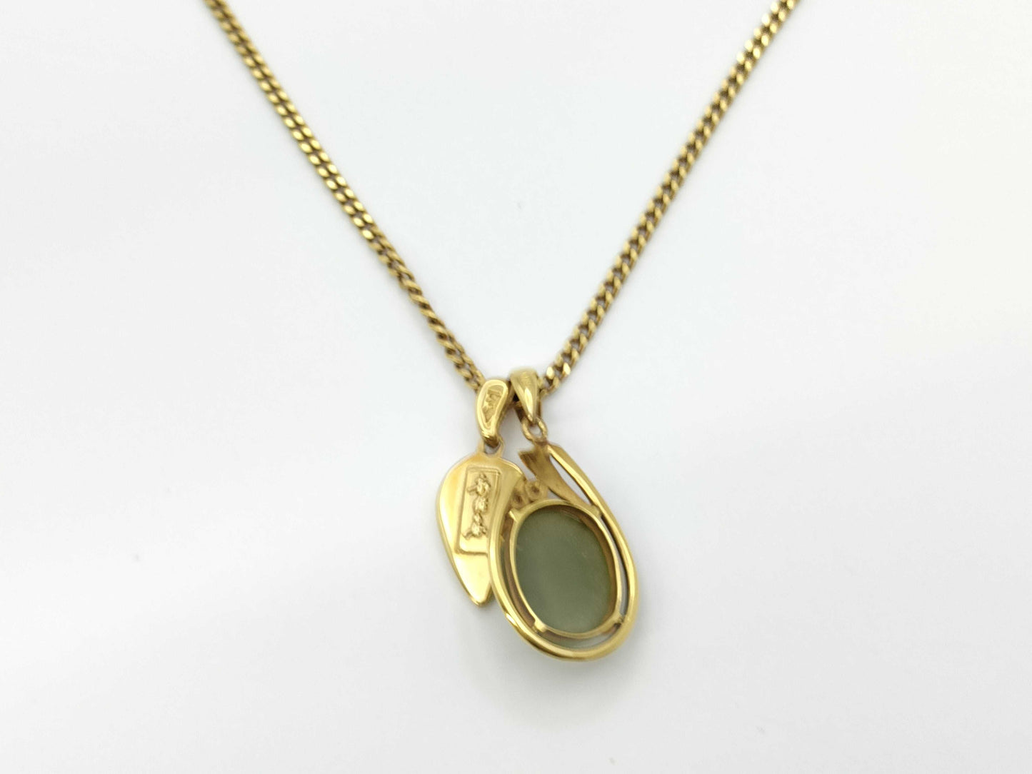 Colored Stone Necklace, 18K Gold, 10.5g 