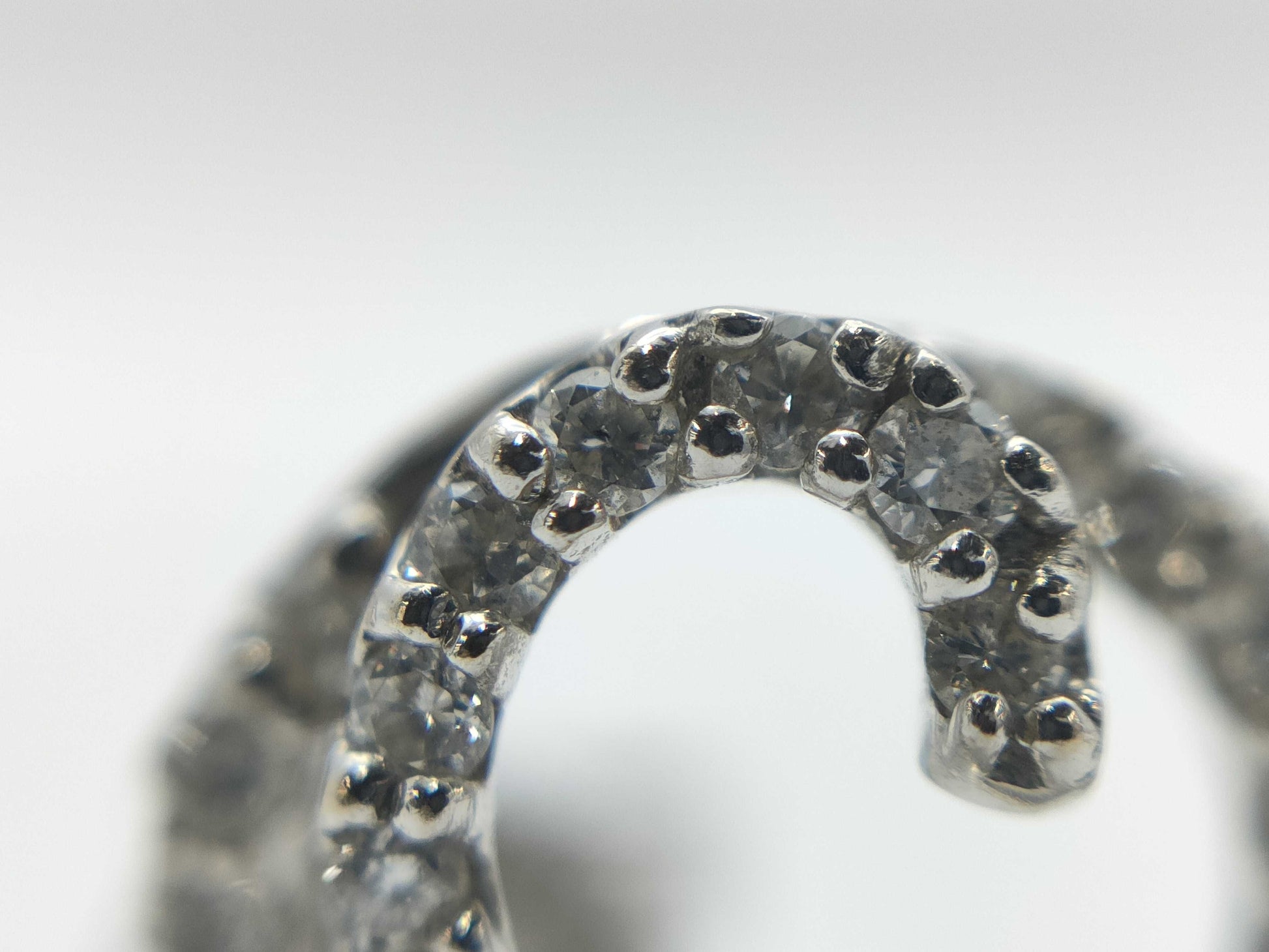 Ponte Vecchio D0.12ct K18WG 1.2g Earrings 