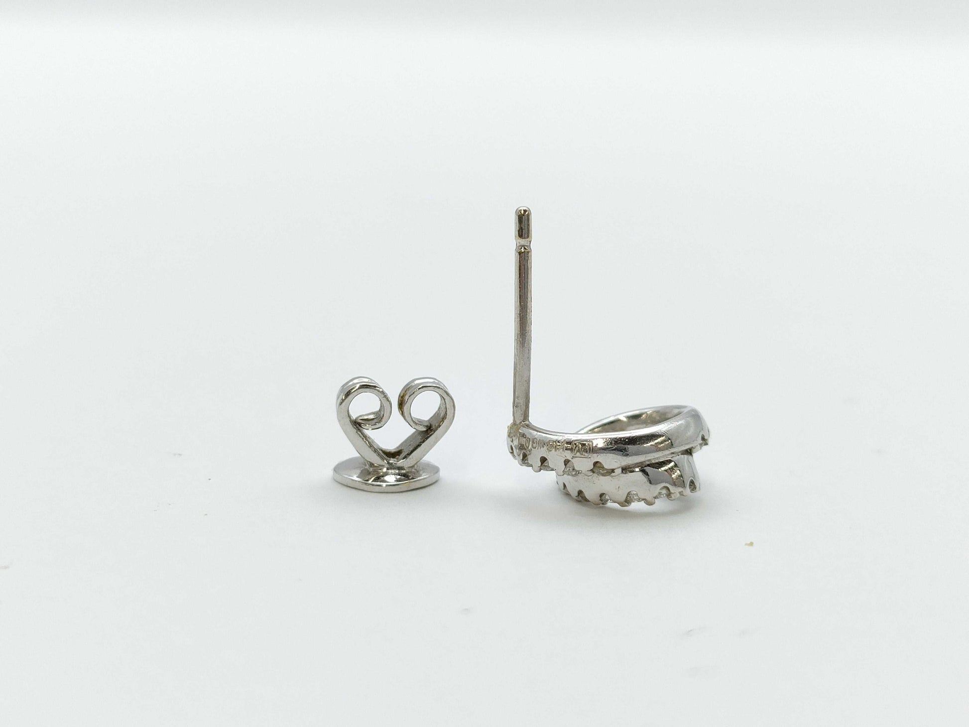 Ponte Vecchio D0.12ct K18WG 1.2g Earrings 